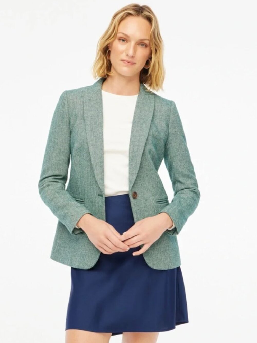 J. Crew Holland Herringbone Blazer